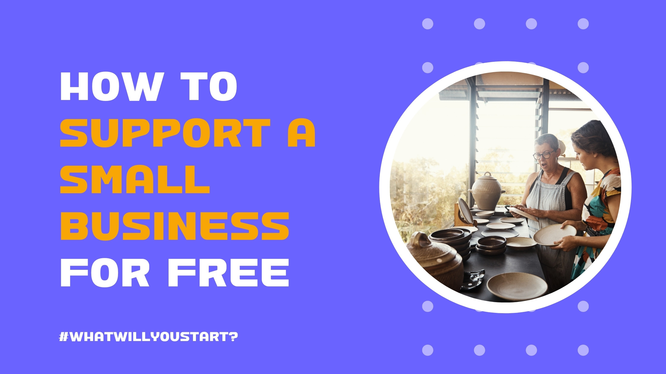 How to support a small business for free